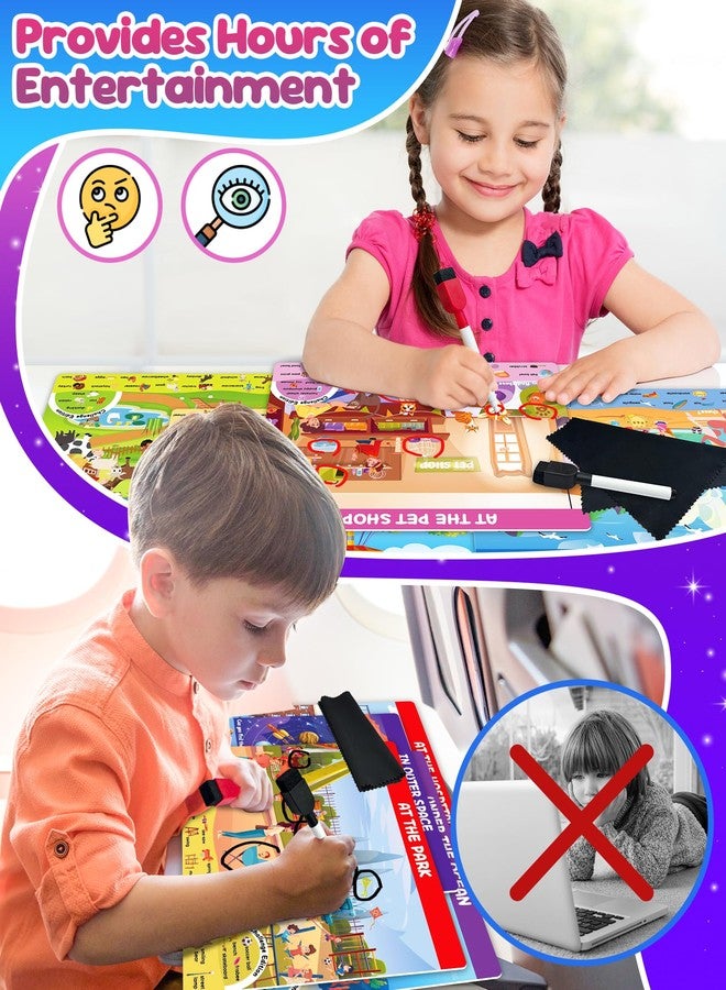 Gagule Search and Find Activity Books for Kids Ages 3-5, Car Airplane Travel Toys Games Activities for 3-5 4-8, Toddler Kid Road Trip Essentials, Preschool Learning Activities, Birthday Gifts for Boys Girls - Image 3